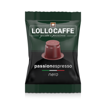 Nespresso® Compatible 100 Capsules Lollo Caffè Nero - Compatibles Nespresso ® PASNESNERO100