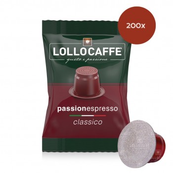 Home 200 Capsules Lollo Caffè Classico - Nespresso ® Compatible PASNESCLAS200