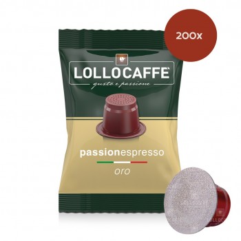 Accueil 200x Capsules Lollo Caffè Oro - Compatibles Nespresso ® PASNESORO200