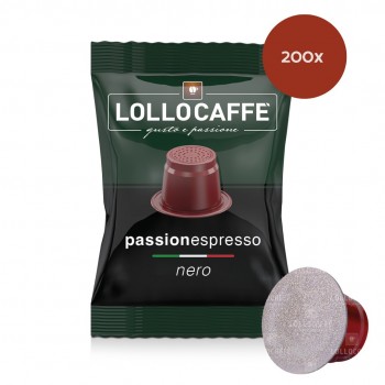 Home 200 Capsules Lollo Caffè Nero - Nespresso ® Compatible PASNESNERO200