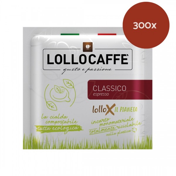 Accueil 300 Dosettes café ESE - Lollo Caffè Classico (44mm) LOLCLESE300