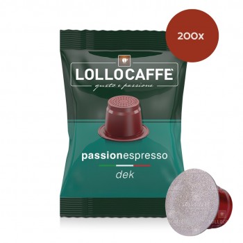 Accueil 200 Capsules Lollo Caffè Dec - Compatibles Nespresso® PASNESDEC200