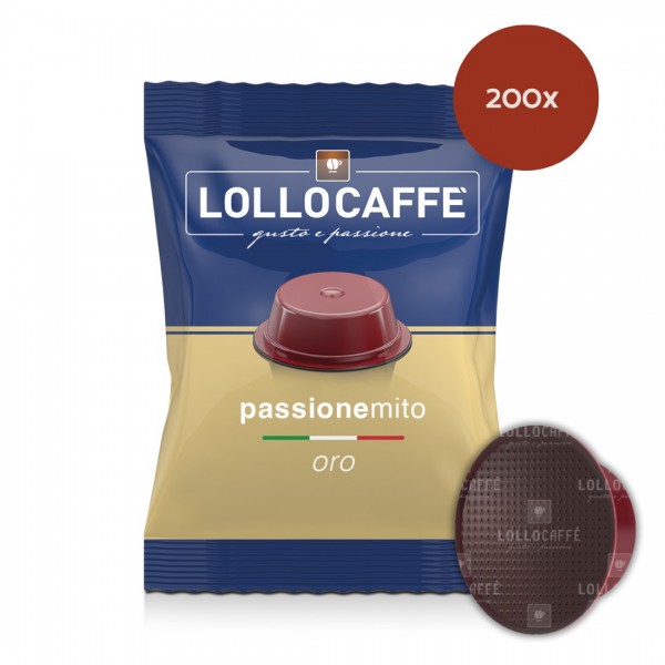 Accueil 200 Capsules Lollo Caffè Oro - Compatibles Lavazza a Modo Mio PASMIORO200