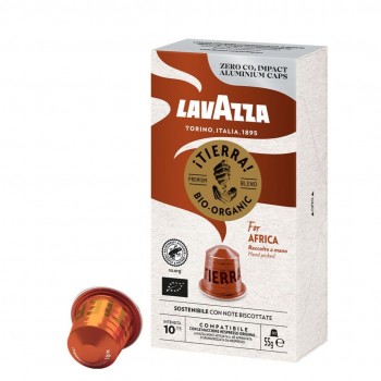 Nespresso® Compatible 10 Capsules en aluminium Tierra for Africa Lavazza compatibles Nespresso LVZAFRICANES10