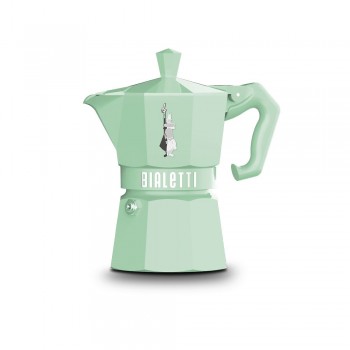 Home Bialetti Exclusive Moka 3 Cups Green - Italian Coffee Maker BIALEXC3TV