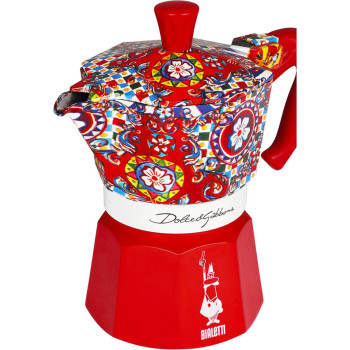 Bialetti Moka Pots Limited Edition Bialetti Moka Express Dolce & Gabbana – Red 3 cups MOKAXPDG3TRED