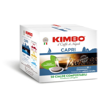 Dosettes papier ESE KIMBO - Capri Espresso Cialde - 50 Dosettes café ESE 44mm KMBCAPRI100ESE