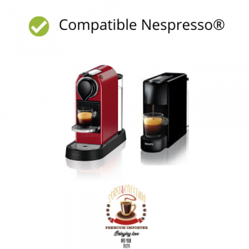 Nespresso® Compatible 10 Aluminium Capsules - Italian Coffee Ristretto Torino - Nespresso® Compatible ITCOFTORINONES