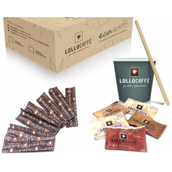 Lollo Caffè Lollo Caffè - ECO Coffee Kit (100 kopjes/suiker/lepels) - 2