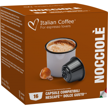 Pour machines Dolce Gusto Italian Coffee - Café noisette pour Dolce Gusto® - 16 Capsules ITCONOCDG