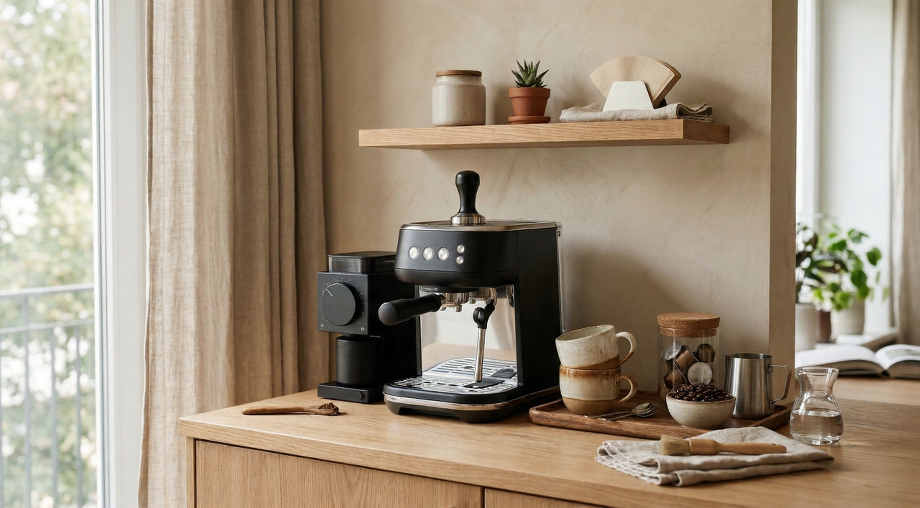 How to create a simple, beautiful, and truly practical coffee corner at home