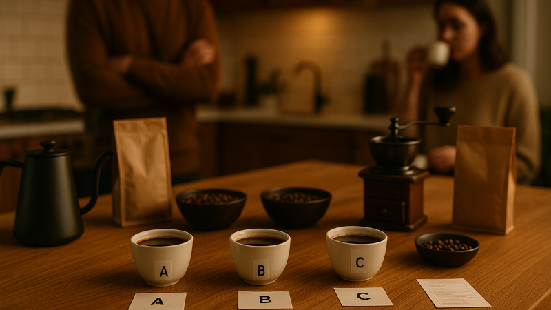 Organiser une dégustation de café à la maison
