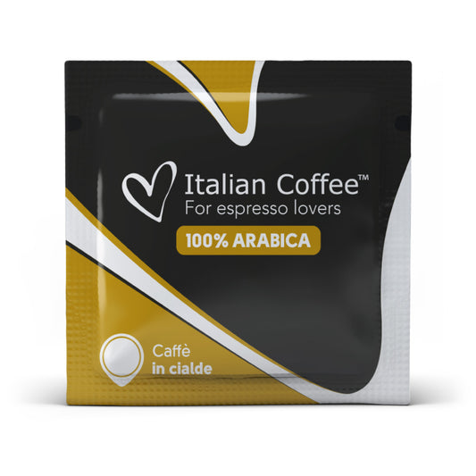Italiaanse koffie Gold Arabica – 100 ESE 44mm koffiepads – 100% Arabica koffie – Italiaanse espresso – ESE compatibel