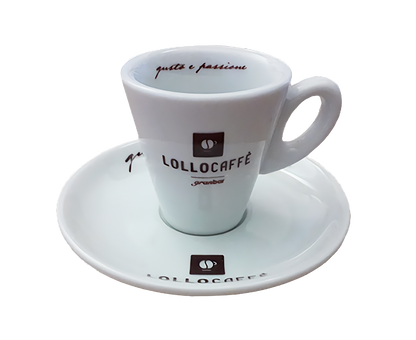 Tasses Lollo Caffè - Set de 6 Tasses + Sous-tasses \\"Gusto e Passione\\" pour Espresso LOLLOCPV6ESP