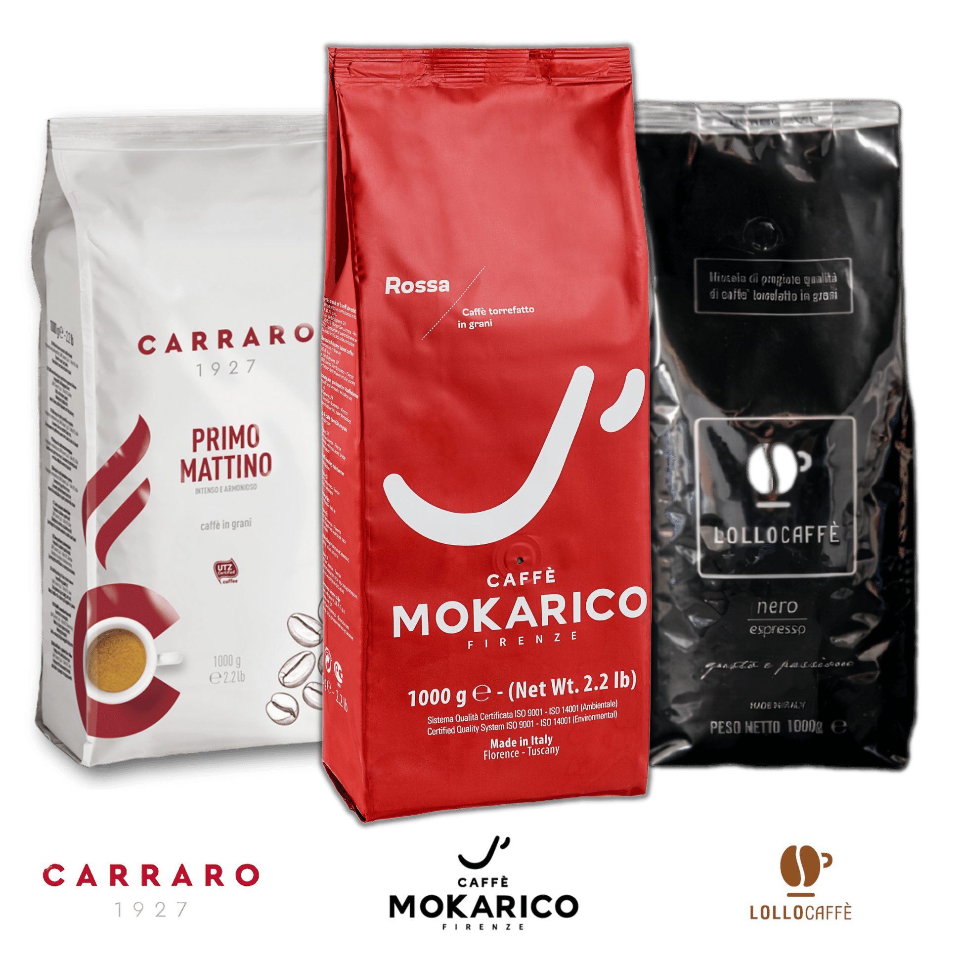 Café en grains Coffret de dégustation - Sélection Intense - Assortiment de café en grain 3 x 1 kg - Idéal pour espresso INTEN...