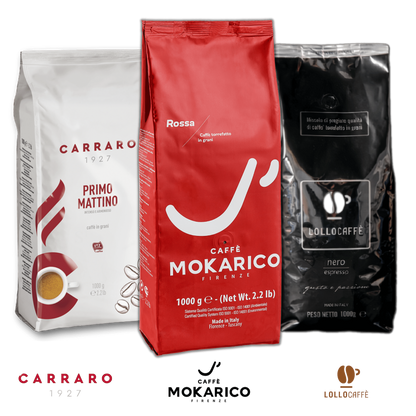 Café en grains Coffret de dégustation - Sélection Intense - Assortiment de café en grain 3 x 1 kg - Idéal pour espresso INTEN...