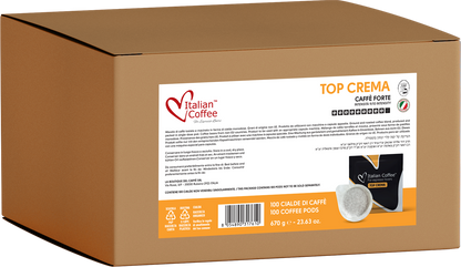 Dosettes papier ESE Italian Coffee - Top Crema espresso - 100 Dosettes ESE (Cialde) TOPCREMITC100
