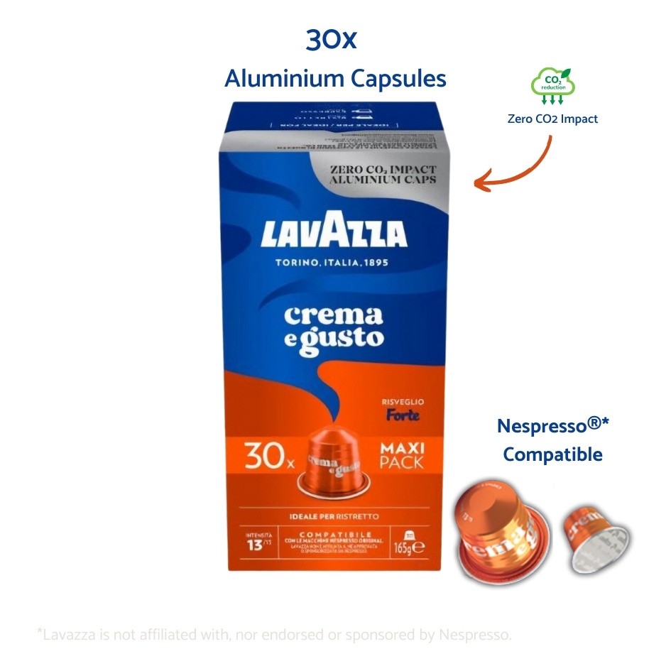 Nespresso® Compatible Nespresso® Compatible – Lavazza Crema e Gusto Forte - 30 capsules LAVCEGFNES30