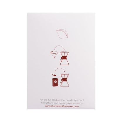 Accueil 100 filtres - pour Chemex 6 - 10 tasses CHEMEXFILT6