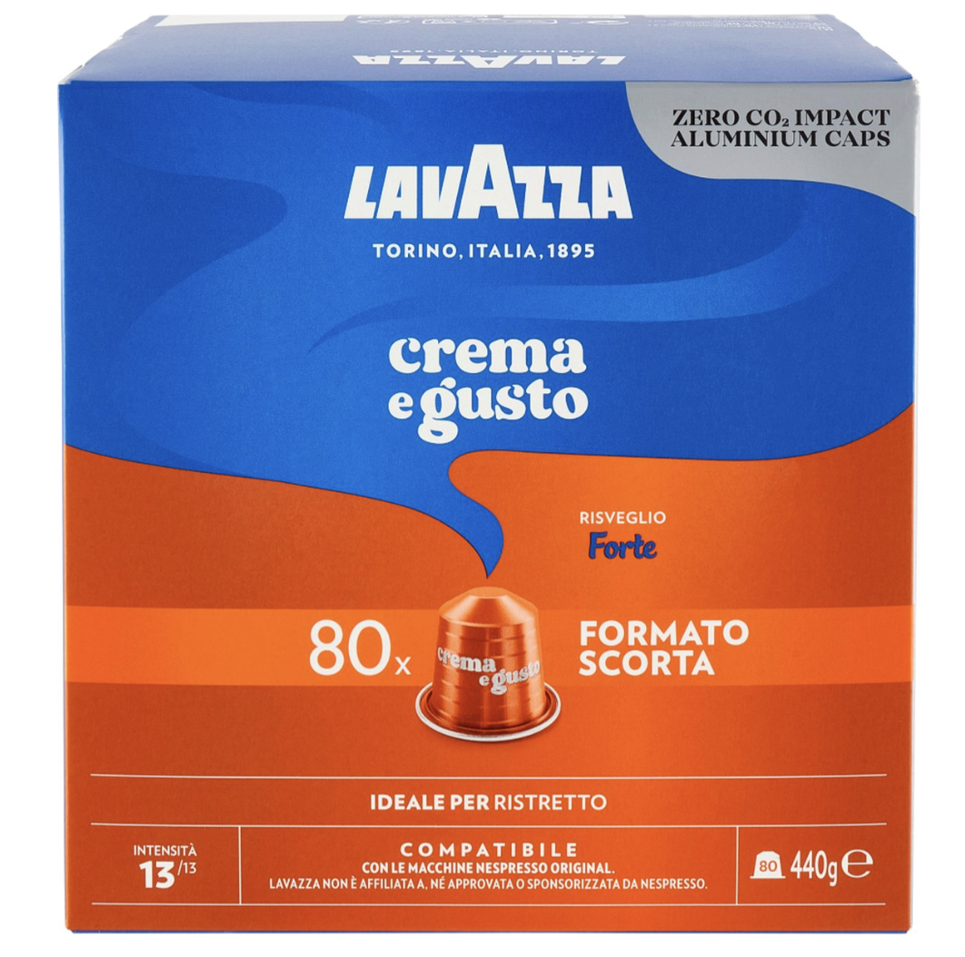 Nespresso® Compatible Nespresso® Compatible – Lavazza Crema e Gusto Forte - 80 capsules LAVCEGFNES80