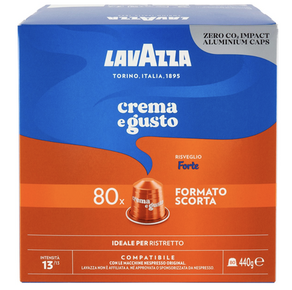Nespresso® Compatible Nespresso® Compatible – Lavazza Crema e Gusto Forte - 80 capsules LAVCEGFNES80