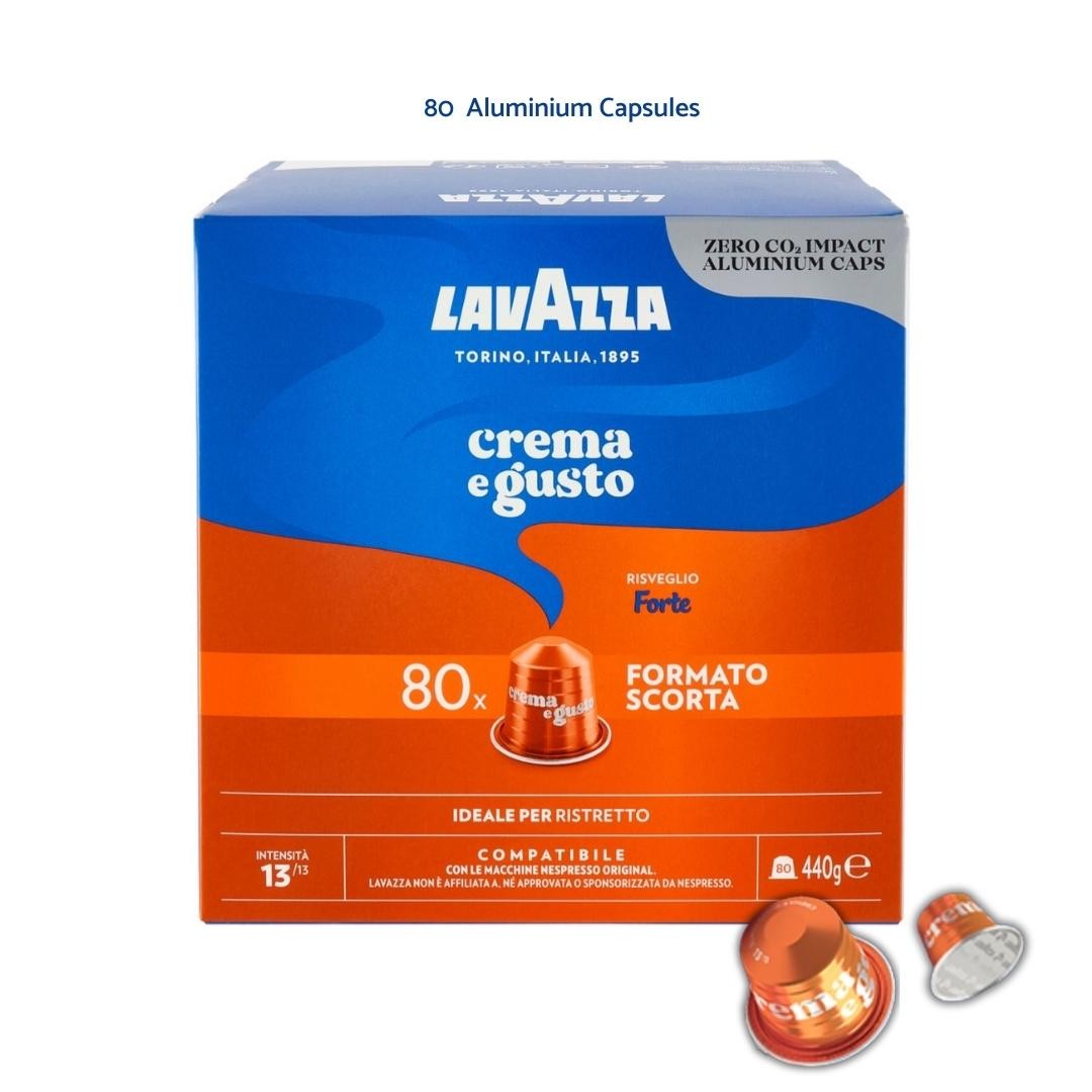 Nespresso® Compatible Nespresso® Compatible – Lavazza Crema e Gusto Forte - 80 capsules LAVCEGFNES80