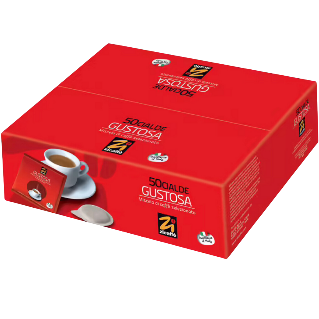 Dosettes papier ESE Zicaffè - Gustosa - 50 Dosettes café ESE 44mm ZICGUST50ESE