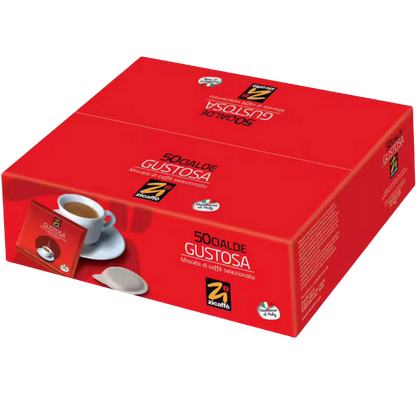 Dosettes papier ESE Zicaffè - Gustosa - 50 Dosettes café ESE 44mm ZICGUST50ESE