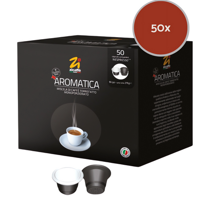 Accueil Zicaffè Aromatica - Nespresso compatible - 50 Capsules café ZICARO50NES