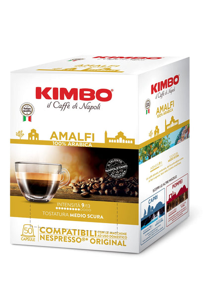 KIMBO Napoli Kimbo - Pack découverte pour Nespresso - 150 capsules - Pompei,Amalfi,Capri KMBCOMBNES150