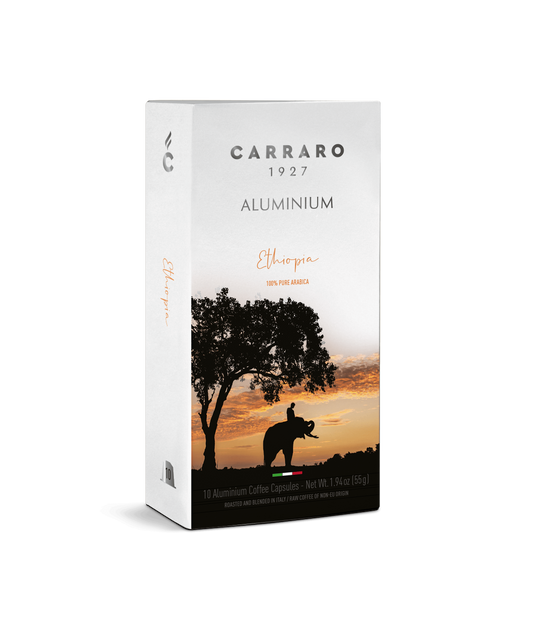 Nespresso® Compatible Capsules compatibles Nespresso® Mono Origine Éthiopie 10x - Caffè Carraro 1927 CARETHNES10