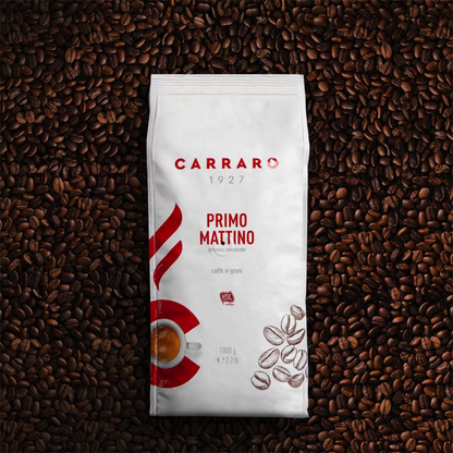 Carraro 1927 Pack Volume 6kg Café en Grains Carraro Primo Mattino - Espresso Italien - 1kg CARPM6KGPACK