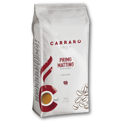 Carraro 1927 Pack Volume 6kg Café en Grains Carraro Primo Mattino - Espresso Italien - 1kg CARPM6KGPACK