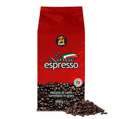 Zicaffè Pack Volume - Café en grains - Zicaffè Linea Espresso - 4kg ZICAFLIN4KG