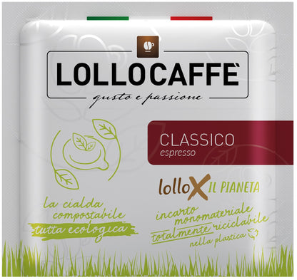 Dosettes papier ESE 150 Dosettes café ESE - Lollo Caffè Classico (44mm) LOLCLESE150