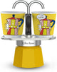Accueil Bialetti MINI EXPRESS Set Lichtenstein - Cafetière Espresso & Tasses BIALLICHT2T