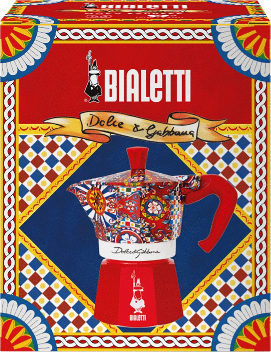 Cafetières Bialetti Cafetière Moka Express Bialetti Dolce & Gabbana - Rouge Édition Limitée 3 tasses MOKAXPDG3TRED