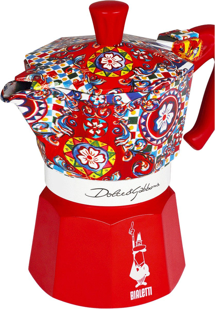 Cafetières Bialetti Cafetière Moka Express Bialetti Dolce & Gabbana - Rouge Édition Limitée 3 tasses MOKAXPDG3TRED