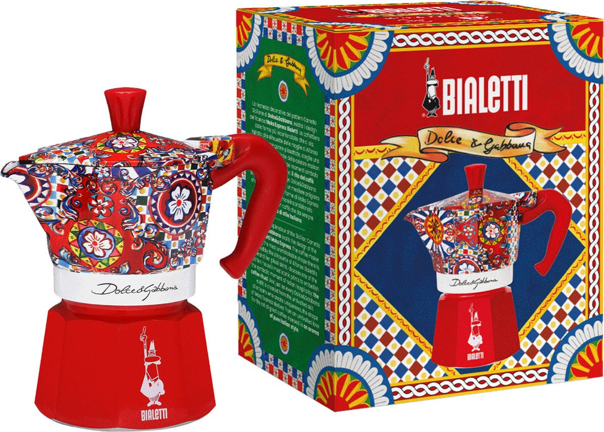 Cafetières Bialetti Cafetière Moka Express Bialetti Dolce & Gabbana - Rouge Édition Limitée 3 tasses MOKAXPDG3TRED