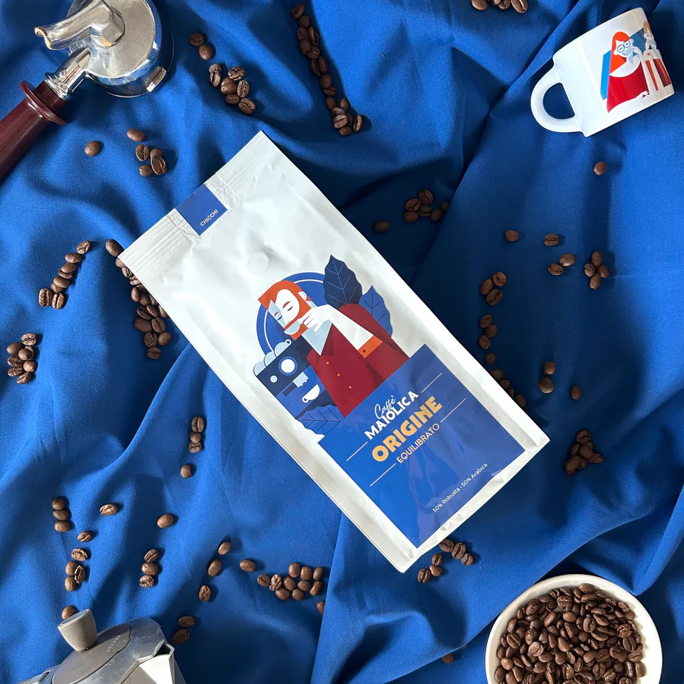 Caffè Maiolica Origine - Café en Grains Artisanal des pouilles - 500gr