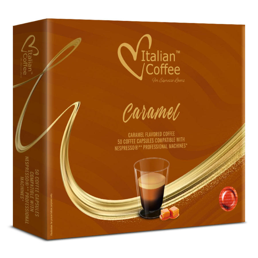 Karamelcapsules compatibel met Nespresso Professional – Koffie met karamelsmaak