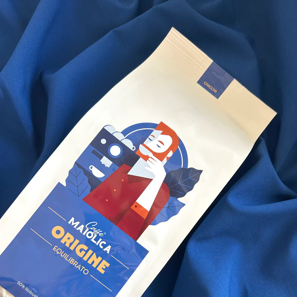 Caffè Maiolica Origine - Café en Grains Artisanal des pouilles - 500gr