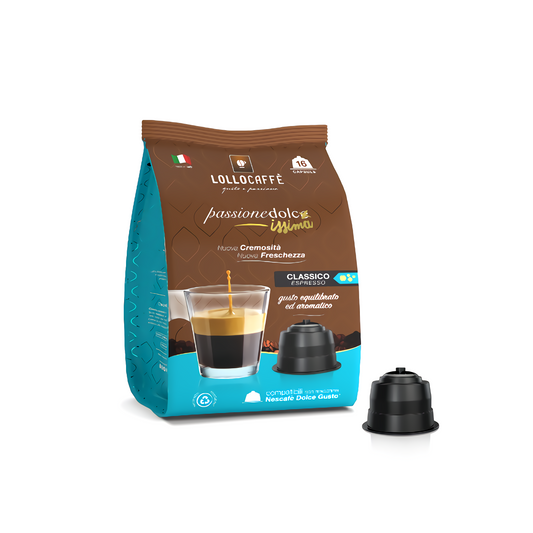 Pour Dolce Gusto 16 Capsules Lollo Caffè Classico - Compatibles Dolce Gusto ® LOLCLSCDG