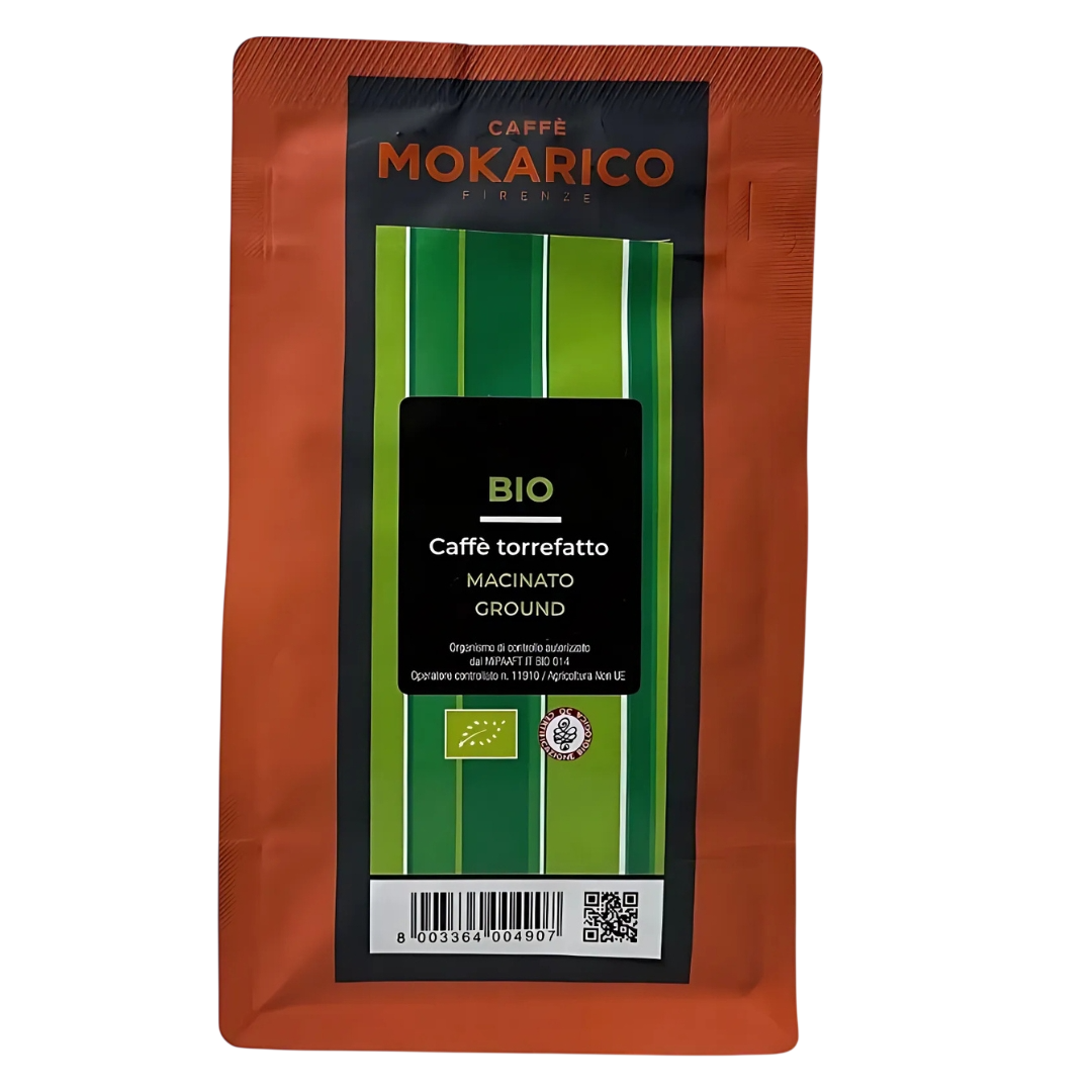 Certified organic coffee - Mokarico - 100% ground Arabica - 200gr
