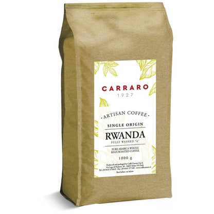 Caffè Carraro 1927 - Rwanda Single Origin - 100% Arabica coffee beans - 1kg