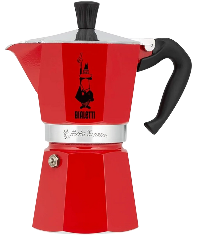 Cafetière Bialetti Moka Express Rouge - 3 tasses