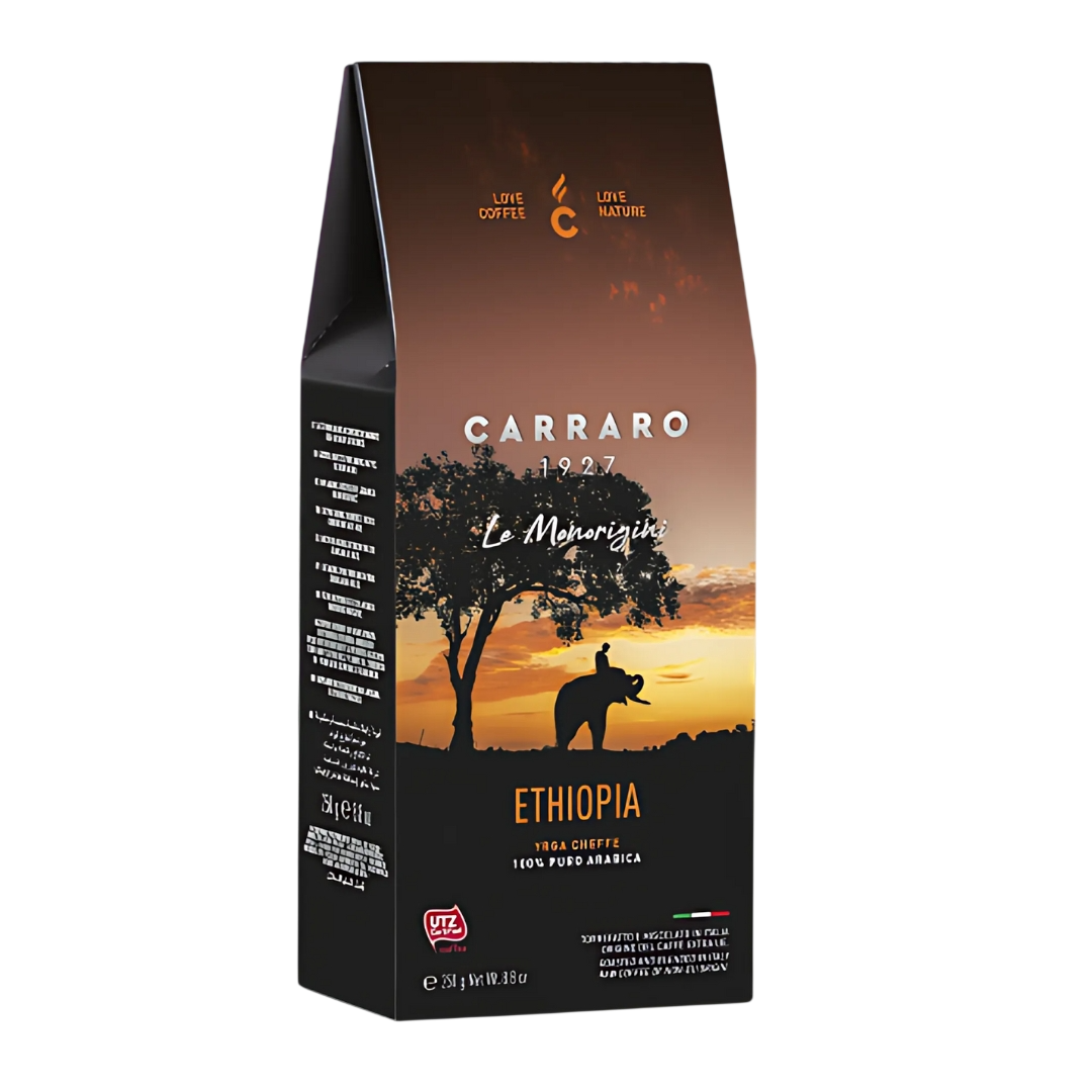 Gemalen Arabica koffie Ethiopië 250gr - Carraro 1927