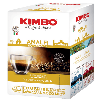 Kimbo Amalfi pour Lavazza a Modo Mio - Capsules café compatibles - 50 pièces