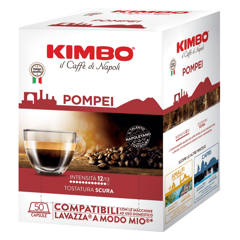 Kimbo Pompeii for Lavazza a Modo Mio - Compatible coffee capsules - 50 pieces