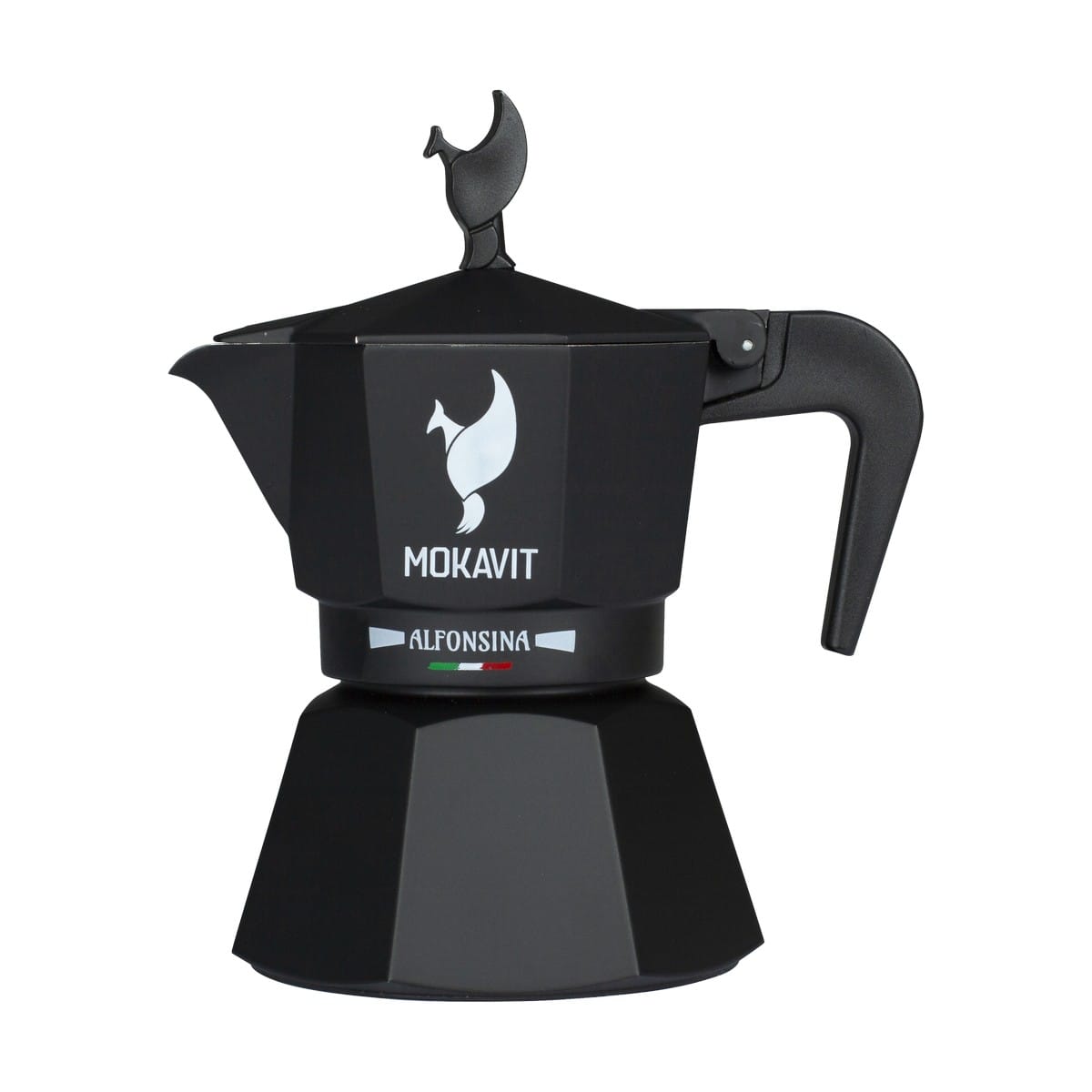 Mokavit Alfonsina Noir – Cafetière Italienne Moka Compatible Induction (3 Tasses)